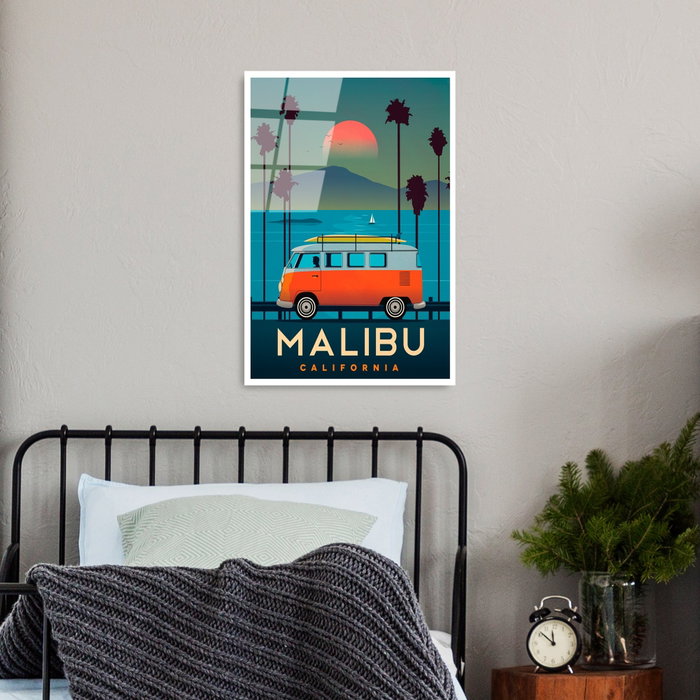Wallity Cuadro decorativo de vidrio templado Multicolor 30 x 45 cm